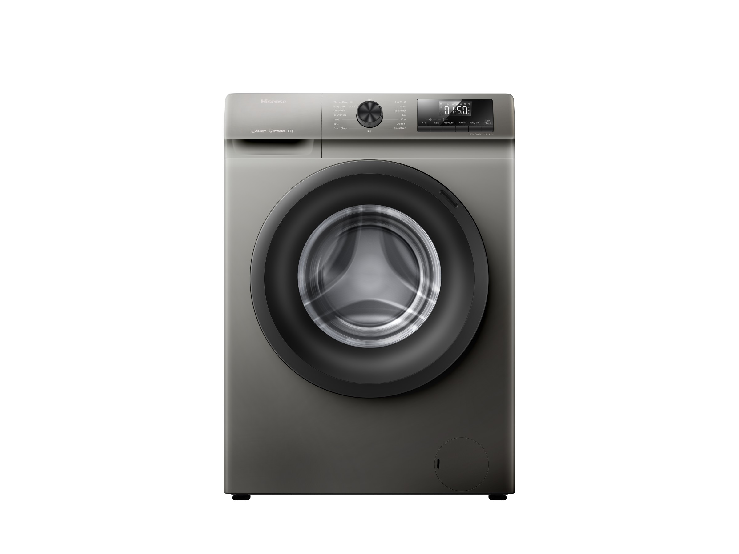 Hisense Front Load Washing Machine WFQP8014T 8KG