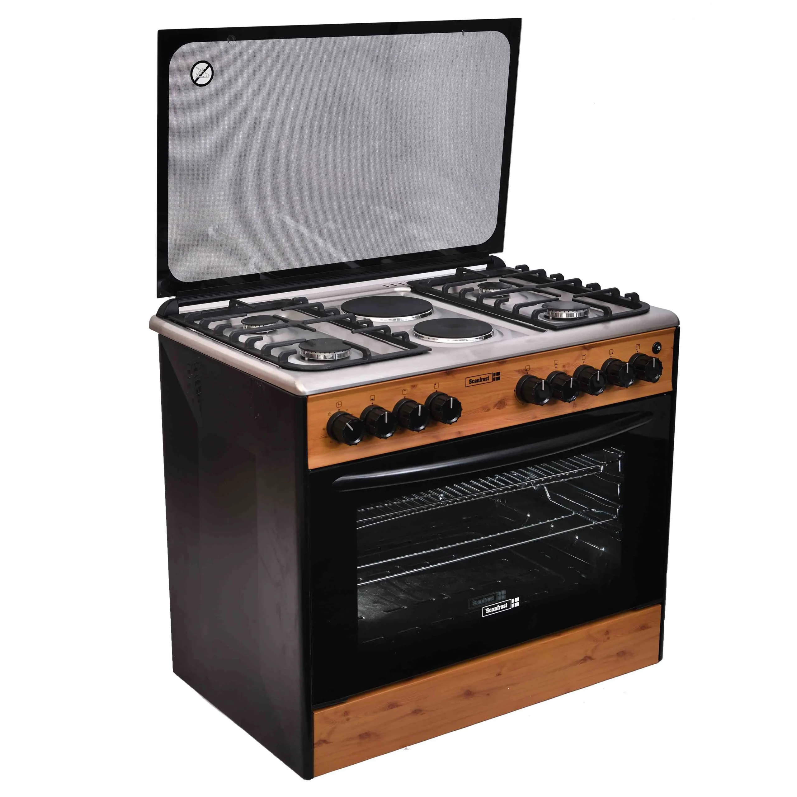 Scanfrost 4 Gas Burner+ 2 Electric Cooker SFC9426NEF 90x60CM - Image 2