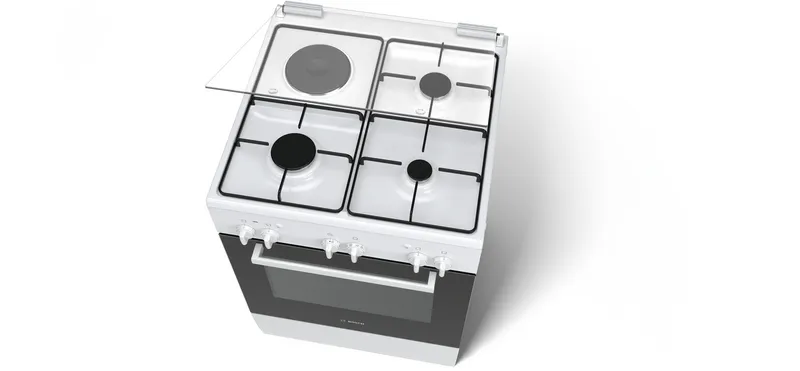 Bosch 3 Gas Burner + 1 Electric Cooker HGA23A120S 60CM