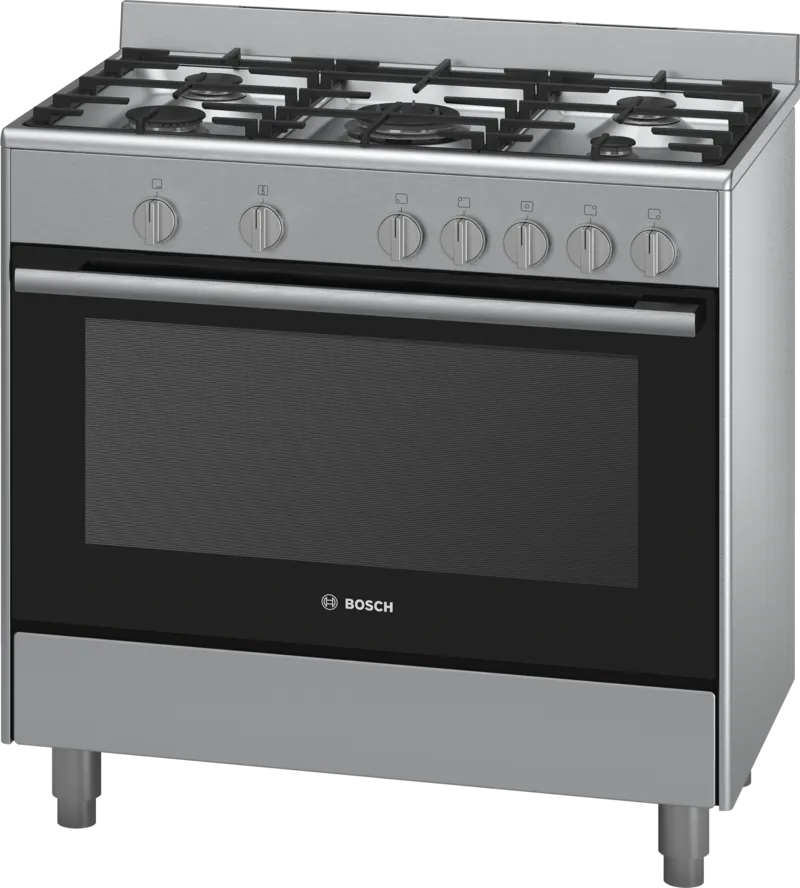 Bosch 5 Burner Gas Cooker with Gas Oven HSG734357Z 90cm