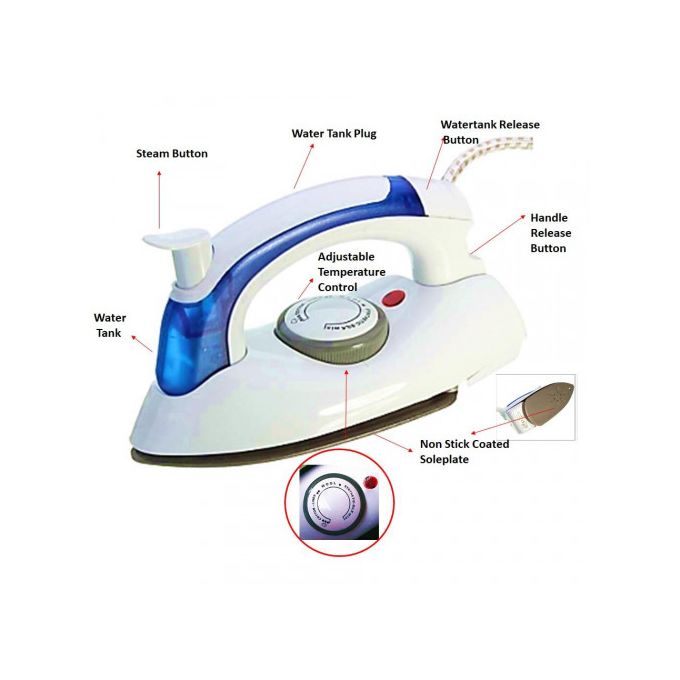 Sokany Portable Mini Travel Steam Garment Iron 6047 - Image 2