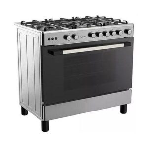 Midea 5 Gas Burner Standing Cooker With Oven 90605G0281 90x60cm