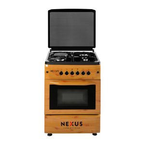 Nexus 3 Gas Burner + 1 Electric Hotplate Standing Cooker NX-6004 Black