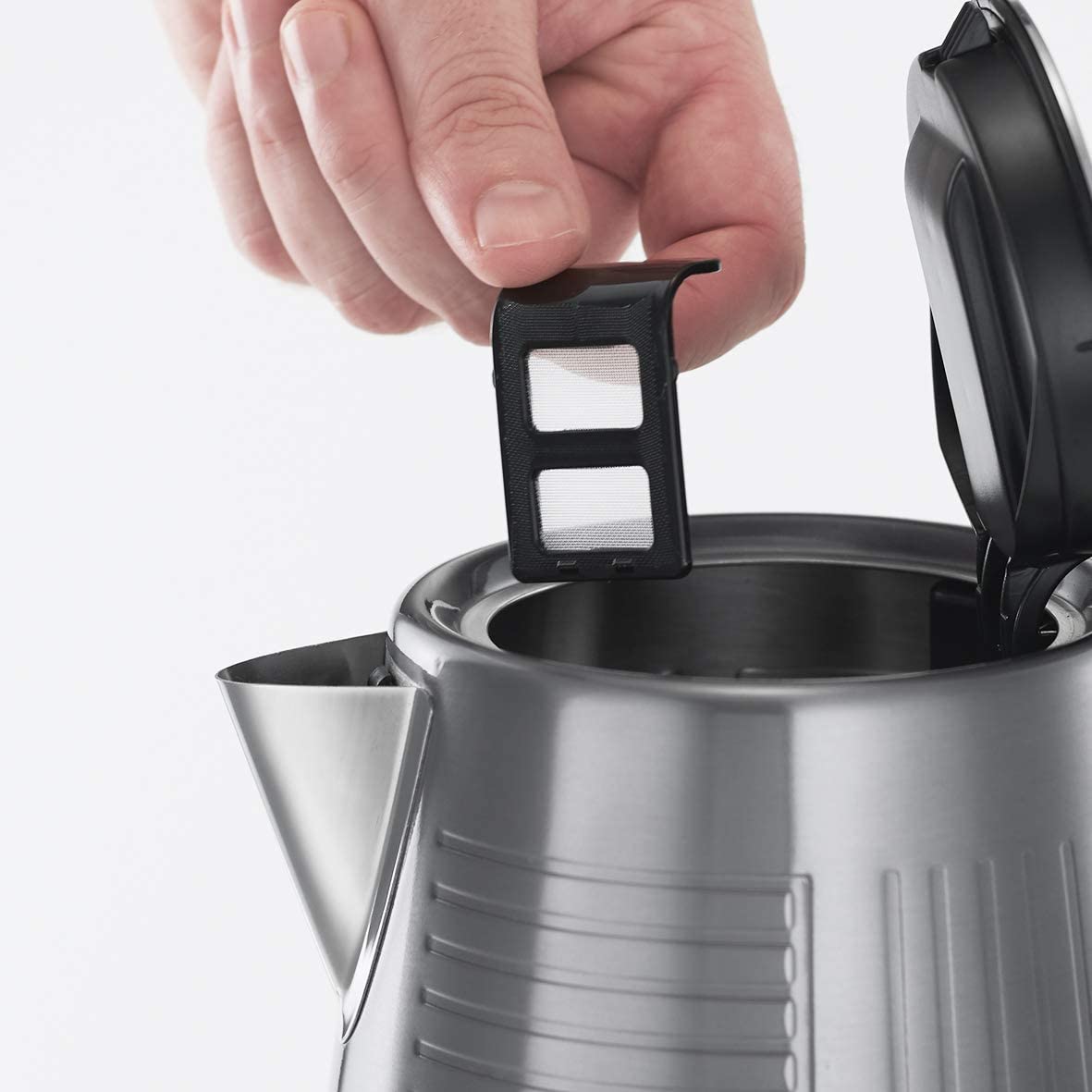Russell Hobbs Kettle Geo Steel Cordless Electric Litre 25240 - Image 5