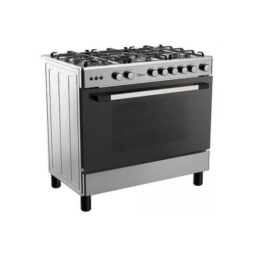 Midea 5 Gas Burner Standing Cooker With Oven 90605G0281 90x60cm