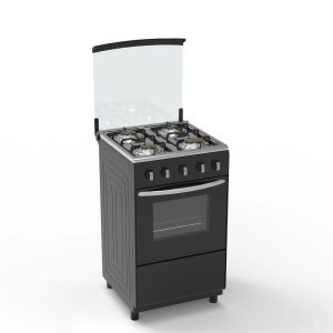 Aeon 4 Burner Gas Cooker with Oven AGC-5040 BLACK