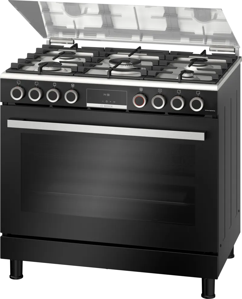 Bosch 5 Burner Series 6 Gas Range Cooker HGX5G7W81S Stainless steel