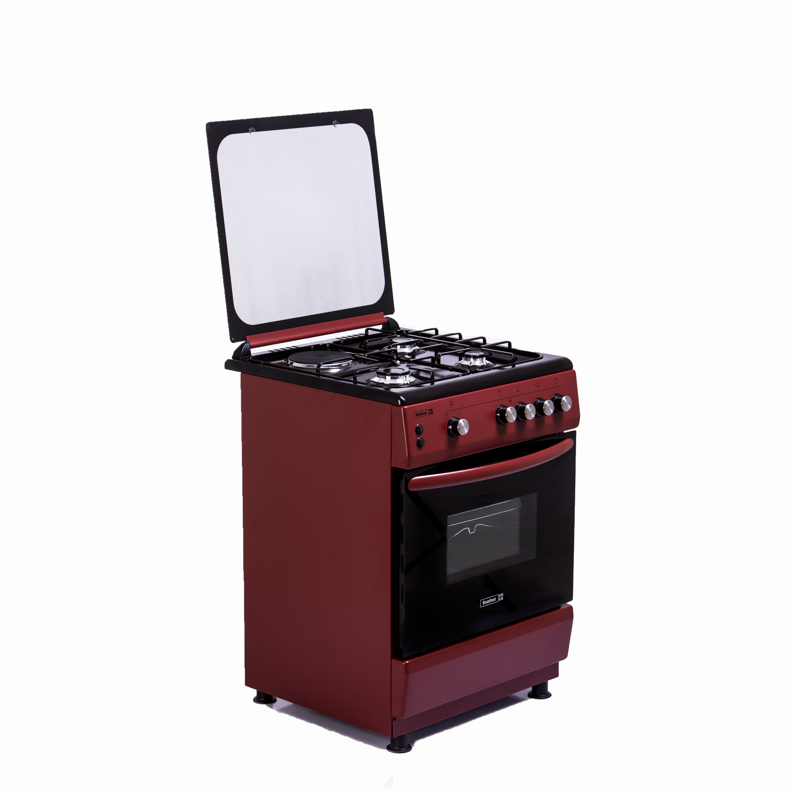 Scanfrost 3 Gas Burner + 1 Electric Cooker (Gas Oven with Grill) CK6302R