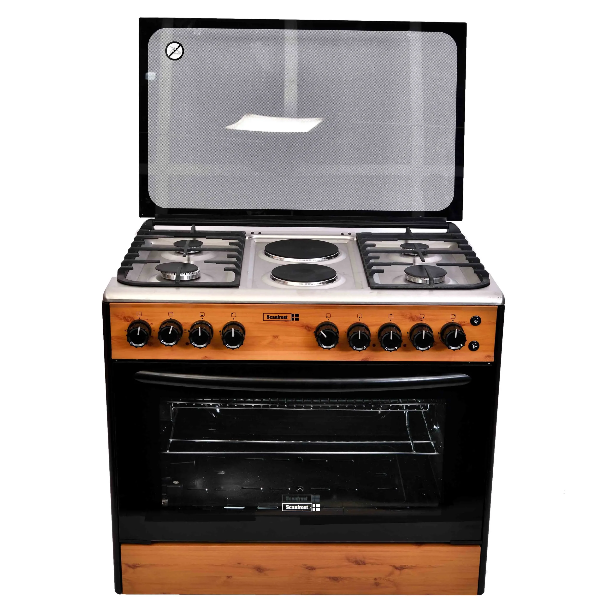 Scanfrost 4 Gas Burner+ 2 Electric Cooker SFC9426NEF 90x60CM