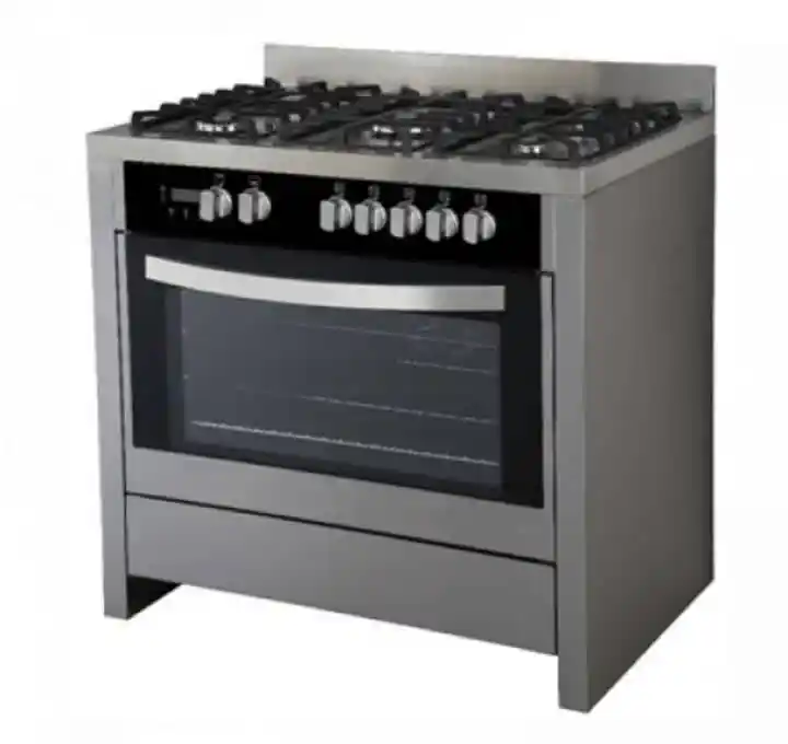 Scanfrost 4 Gas Burner Including 1 Wok Burner + 2 Electric Hotplate Cooker 9423SS - Image 2