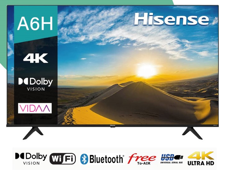 Hisense 70" 4K Smart UHD LED TV 70A6H - Image 2